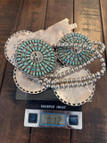 Vintage Ceremonial Navajo Sterling Silver LARRY MOSES BEGAY Turquoise Kachina Necklace