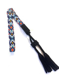 Beaded Hatband with Adjustable Leather Ties, Cowboy, Cowgirl Hat Accessory