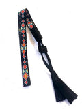 Beaded Hatband with Adjustable Leather Ties, Cowboy, Cowgirl Hat Accessory