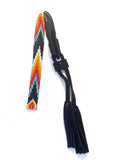 Beaded Hatband with Adjustable Leather Ties, Cowboy, Cowgirl Hat Accessory