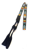 Beaded Hatband with Adjustable Leather Ties, Cowboy, Cowgirl Hat Accessory