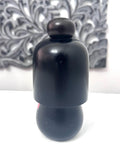 6'' Vintage Kokeshi Doll / Japanese Art/ Japanese Crafts , Black Kimono with Flowers