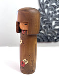 7'' Vintage Kokeshi Doll/ Japanese Traditional Art. Wooden Doll