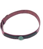 Leather Hat-band with Turquoise Stone, Adjustable, Cowgirl Hat Accessory