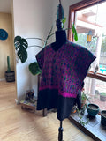 Vintage Guatemalan Handwoven Huipil Poncho, Ethnic Wear