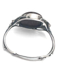 Vintage Sterling Silver Baltic Amber Leaves Design Cuff Bracelet
