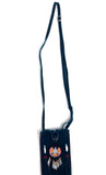 Small Handmade Medicine Leather Bag with Seed Bead Work