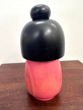 6.5'' Kokeshi Doll/ Vintage Japanese Art/ Handmade / Wood Carved Girl Doll