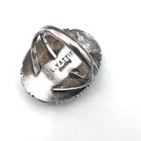 Vintage Navajo Sterling Silver Royston Turquoise Ring, Size 7.75, Leslie Yazzie