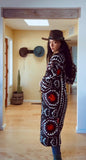 Suzani Vintage Fully Embroidered Kimono Size M