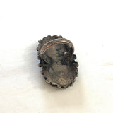 Size 5.5 Vintage Zuni/ Navajo Museum Quality Sterling Silver & Turquoise Ring, Unsigned, (A189)