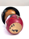 Vintage Japanese Kokeshi Wooden Doll, Signed Folk Art