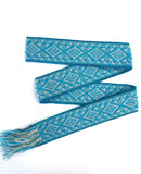 Woven Dance Ceremonial Sash Belt 2 1/4 x 82 Inches