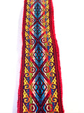 Woven Dance Ceremonial Sash Belt 2 1/4 x 82 Inches