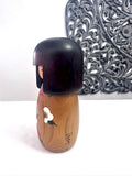 8'' Usaburo Kokeshi "Spring Poems" Doll /Japanese Art/ Wood Carved Girl Doll, Limited Rare
