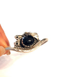 Vintage Sterling Silver & Black Onyx Cuff/Bracelet, Native American Jewelry, Navajo Bracelet