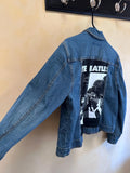 The Beatles Embellished Jean Jacket, Unique Vintage Denim Jacket, Size M