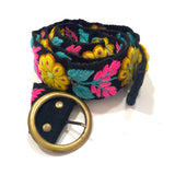 Peruvian Hand Embroidered Belt w/natural Sheep and Alpaca Wool, Colorful belt, Boho Accessories