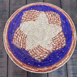 13.5” Shallow Woven Basket, Southwestern Style Decor
