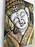 Hand Carved Buddha Wooden Wall Art, Zen Decor