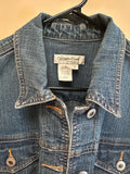 The Beatles Embellished Jean Jacket, Unique Vintage Denim Jacket, Size M