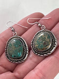 Vintage Sterling Silver Royston Turquoise Earrings