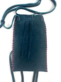 Small Handmade Medicine Leather Bag with Seed Bead Work