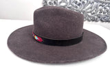Leather Hat-band with Beaded Work, Adjustable, Cowgirl / Cowboy Hat Accessory