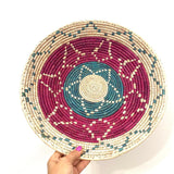 Woven Basket, Southwestern Bohemian Decor (15 inch)