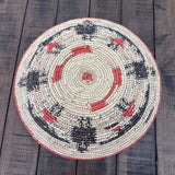 14" Shallow Woven Basket, Southwestern Style Decor