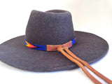 Beaded Hatband with Adjustable Leather Ties, Cowboy, Cowgirl Hat Accessory