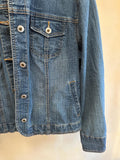 The Beatles Embellished Jean Jacket, Unique Vintage Denim Jacket, Size M
