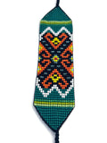 Beaded Wide Bracelet, Multi-Color Tiny Beads, Tribal Jewelry