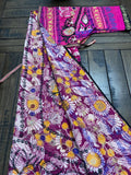 Uzbek Vintage Fully Embroidered Kimono Coat Size M, Suzani Robe Dress