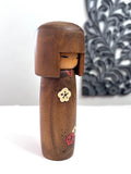 7'' Vintage Kokeshi Doll/ Japanese Traditional Art. Wooden Doll