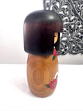 8'' Usaburo Kokeshi "Spring Poems" Doll /Japanese Art/ Wood Carved Girl Doll, Limited Rare