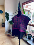 Vintage Guatemalan Handwoven Huipil Poncho, Ethnic Wear