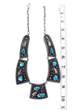Vintage Navajo/ Native American Sterling Silver & Turquoise Bib Collar Necklace (N006)