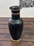 Vintage Hand Painted Japanese Chokin Art Flower Vase Japanese Scenery 10.5 Inch