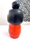 8.5" Kokeshi Doll /Japanese Art/ Wood Carved Girl Doll, Limited Rare