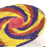 13.5” Shallow Woven Basket, Southwestern Style Decor