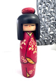 9'' Vintage Traditional Japanese Wooden Kokeshi Doll