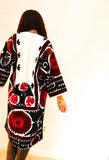 Suzani Vintage Fully Embroidered Kimono Size M/L,
