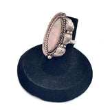 Sz 5.25 Vintage Navajo Native American Sterling Silver with Mother of Pearl Ring.