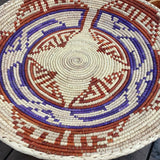 Handwoven Basket Wall Art, Boho Living Room, Baskets Wall Hanging
