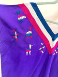 Guatemalan Embroidered Blouse/ Festival Top/ Summer Boho Blouse